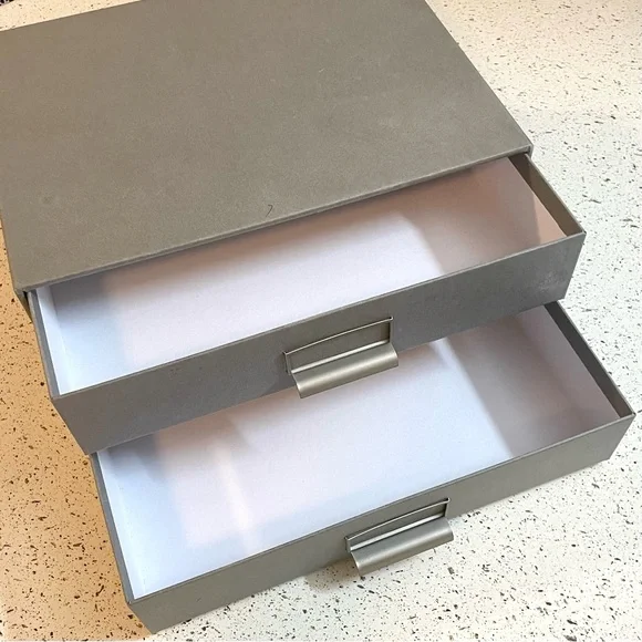 Grey Desktop 2-Drawer Storage - Picture 4 of 12